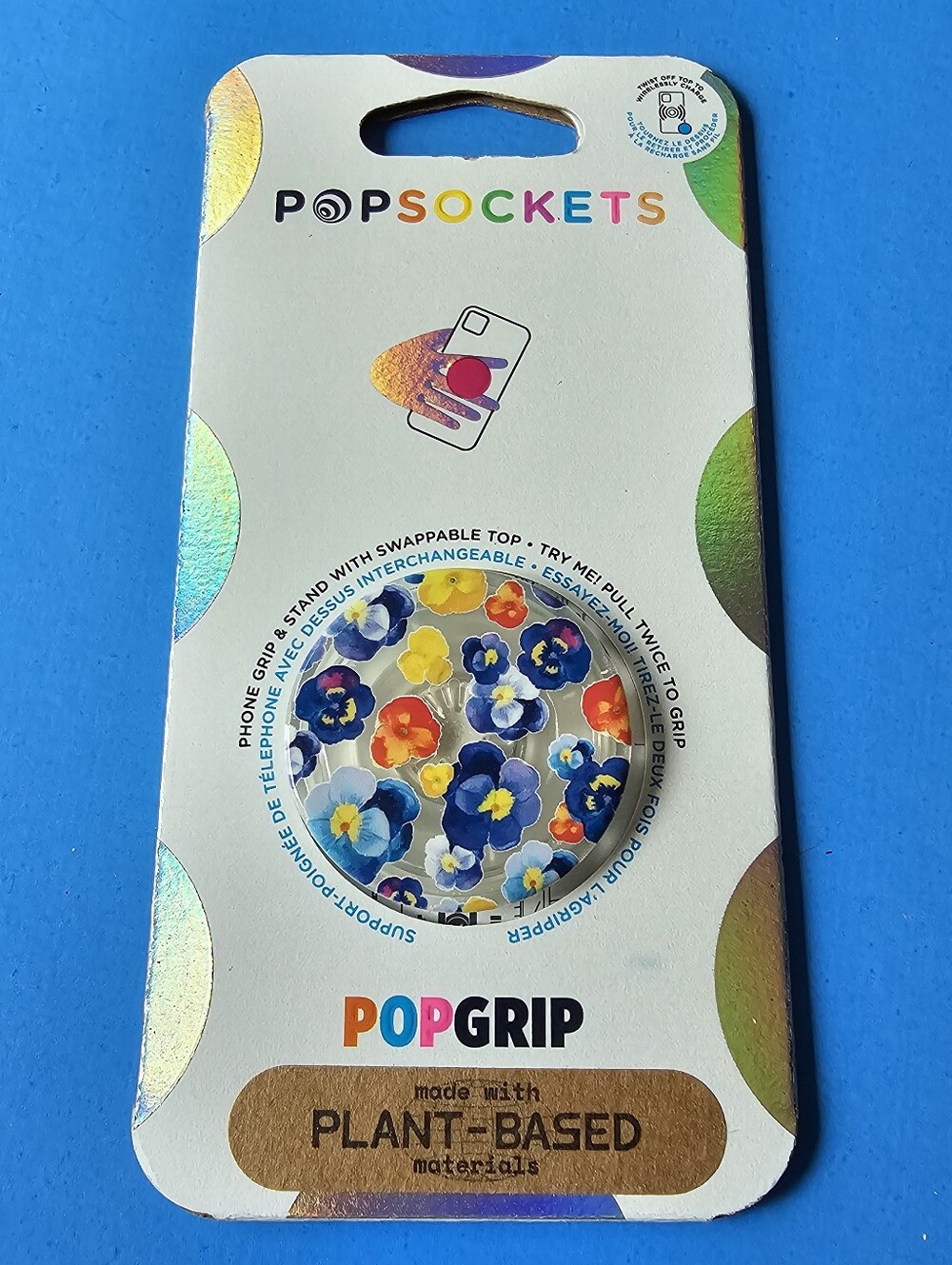 Popsocket - Plant-Based Pansy Raid Translucent